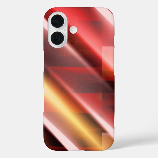 Moderne Abstrakte Print Art Deco Digital Art iPhone 16 Hülle (Rückseite)