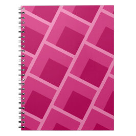 moderne abstrakte rosa geometrische Mitte des Jahr Notizblock