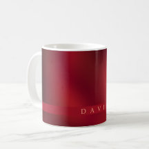 Moderne Abstrakte Rot- und Schwarzkaffee-Tasse
