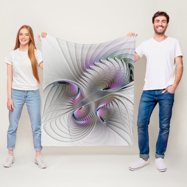 Moderne Abstrakte, schüchterne Fantasie Abbildung  Fleecedecke (Beispiel)