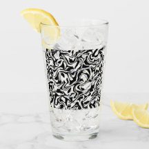 Moderne Abstrakte Schwarz-Weiß-Kunst