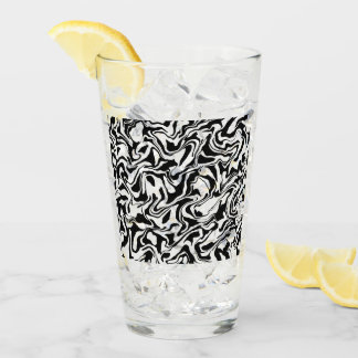 Moderne Abstrakte Schwarz-Weiß-Kunst Glas