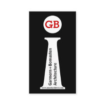 Moderne abstrakte Schwarz-weiße Monogramm