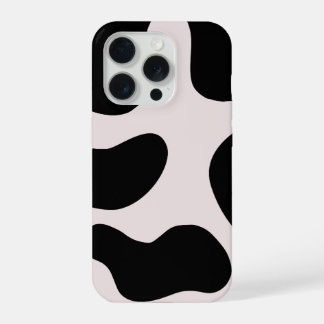 Moderne abstrakte schwarze Blob-Muster-Handyhülle iPhone 15 Pro Hülle