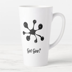 Moderne abstrakte schwarze Ggoo-Fleck Milchtasse