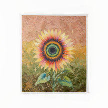 Moderne abstrakte Sonnenblumen-Kunst