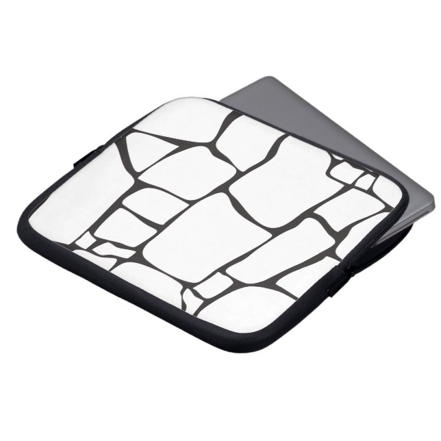 Moderne abstrakte Steinmuster Laptopschutzhülle (Vorne Oben)