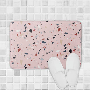 Moderne abstrakte Terrazzo-Muster aus der Mitte de Badematte