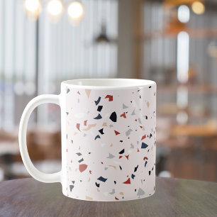 Moderne abstrakte Terrazzo-Muster aus der Mitte de Kaffeetasse