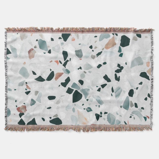 Moderne abstrakte Terrazzo-Muster Decke (Vorderseite)