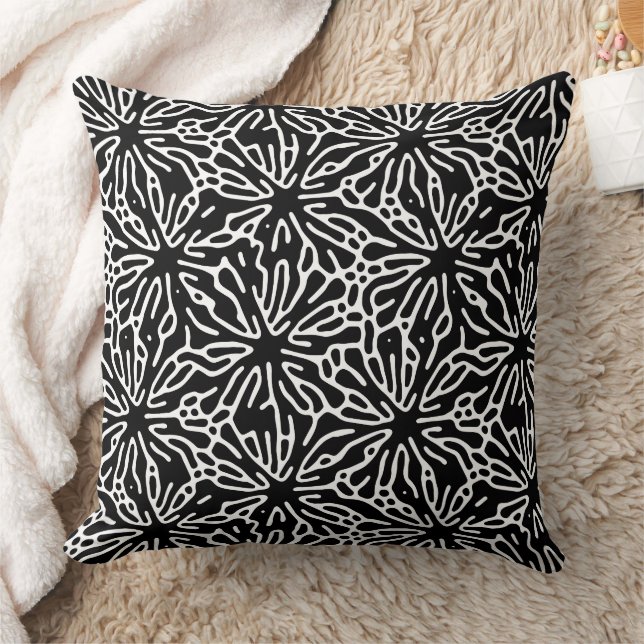 Moderne abstrakte Texturdesign Kissen (Decke)