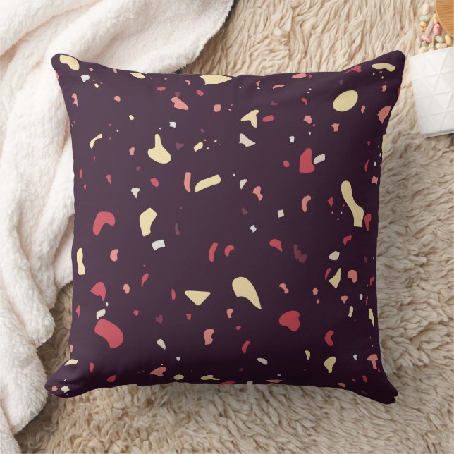 Moderne abstrakte Texturdesign Kissen (Decke)