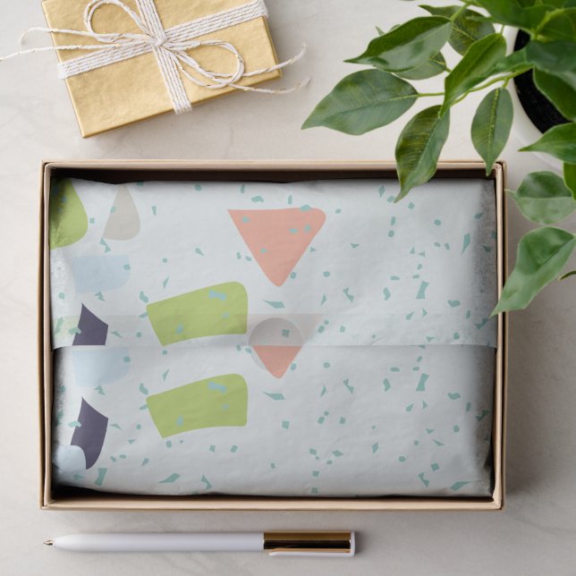 Moderne abstrakte Texturdesign Seidenpapier (Geschenk)