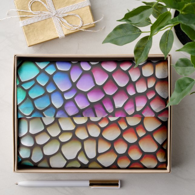 Moderne abstrakte Texturdesign Seidenpapier (Geschenk)