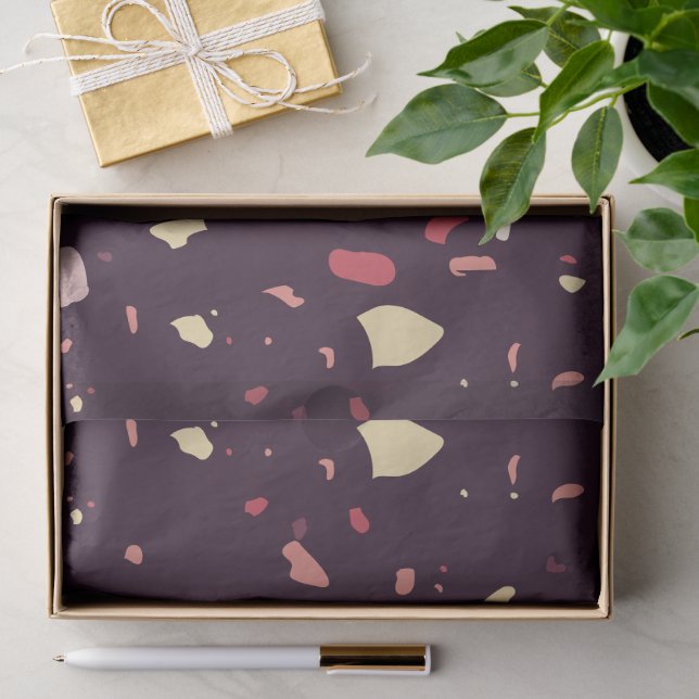 Moderne abstrakte Texturdesign Seidenpapier (Geschenk)