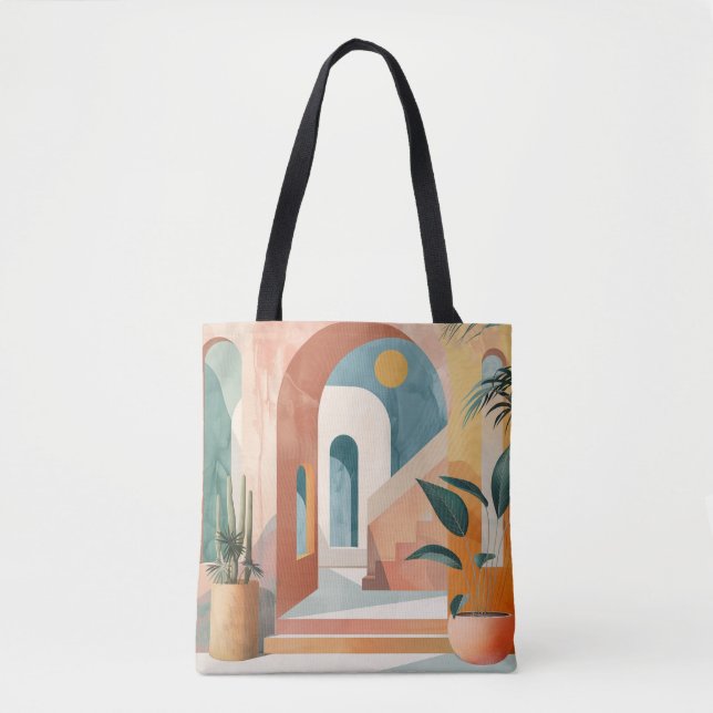 Moderne Abstrakte Tote Tasche (Vorderseite)