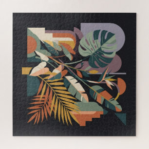 Moderne Abstrakte Tropische Botanische und Archite