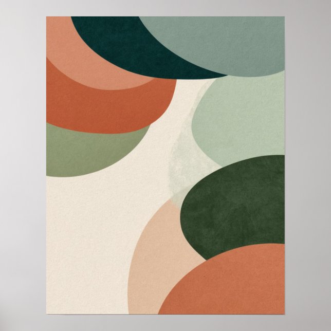 Moderne Abstrakte Wall Art Print Poster (Vorne)