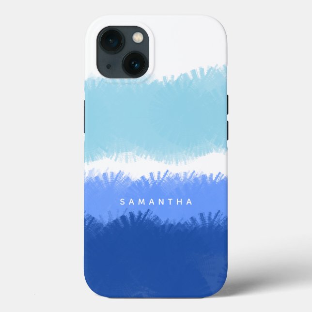 Moderne Abstrakte Wasserfarben Case-Mate iPhone Hülle (Rückseite)