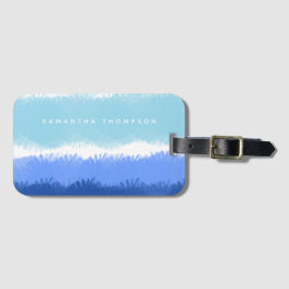 Moderne Abstrakte Wasserfarben Gepäckanhänger