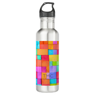 Moderne Abstrakte Wasserfarben Kunsttipps Edelstahlflasche