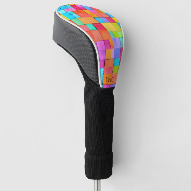 Moderne Abstrakte Wasserfarben Kunsttipps Golf Headcover (angewinkelt)