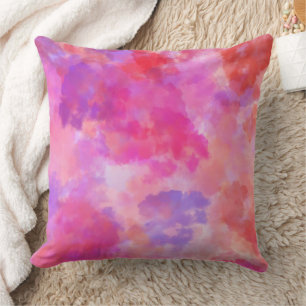 Moderne abstrakte Wasserfarben-Textur-Wurfkissen Kissen
