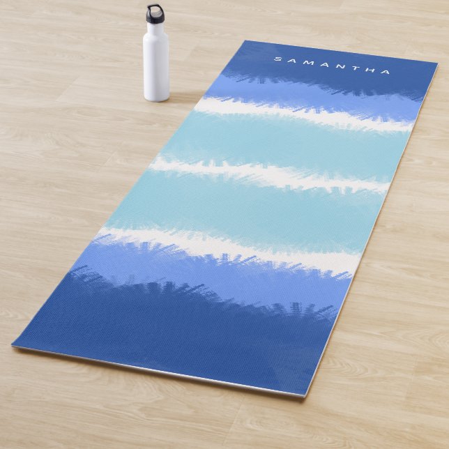 Moderne Abstrakte Wasserfarben Yogamatte (Beispiel)