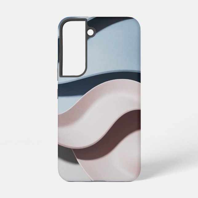 Moderne Abstrakte Wave Samsung Galaxy Hülle (Rückseite)