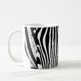 Moderne abstrakte Zebra-Streifen in Schwarz/Weiß Kaffeetasse