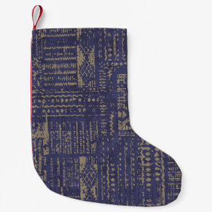 Moderne abstrakte, zeitgemäße Oberflächenmuster Kleiner Weihnachtsstrumpf