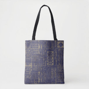 Moderne abstrakte, zeitgemäße Oberflächenmuster Tasche