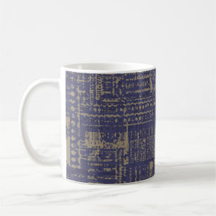 Moderne abstrakte, zeitgenössische Oberflächenmust Kaffeetasse