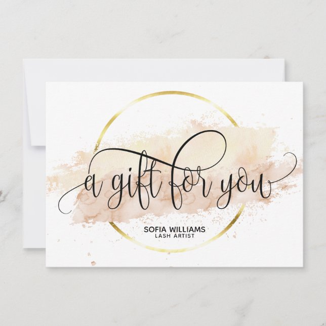 Moderne abstrakte Zertifizierungskarte (Vorderseite)