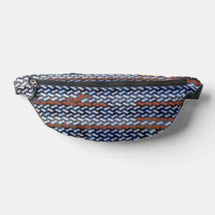 Moderne abstrakte Zickzack-Musterdesign 1283 Bauchtasche