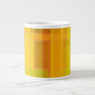 Moderne Abstraktion   Farbige Zitrusfarben Jumbo-Tasse