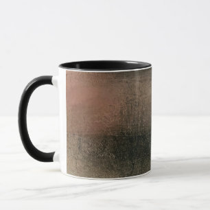 Moderne Abstraktion in Rosa, Schwarz und Gold mit  Tasse