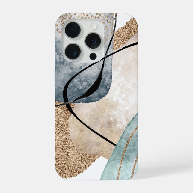 Moderne Abstraktion  iPhone 15 Pro Hülle (Rückseite)