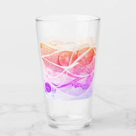 Moderne Abstraktionsräume Schwarz und Rosa Glas