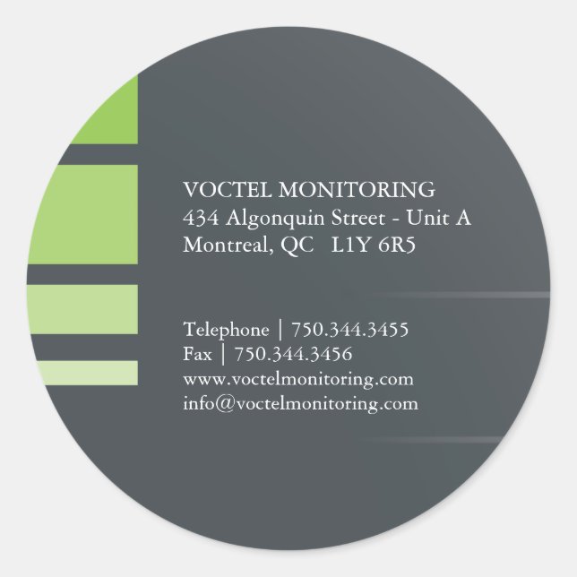 Moderne Adresslisten Runder Aufkleber (Vorderseite)