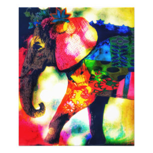 Moderne afrikanische Elefantenkunst Moderne afrika Fotodruck