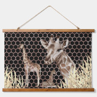 Moderne afrikanische Giraffen Wasserfarbe