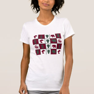 Moderne afrikanische Symbol- und Motivkunst T-Shirt