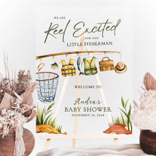 Moderne Akryllische Begrüßung Babydusche Angeln Acrylschild