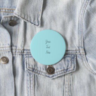 Moderne Alice Blue Minimalistische Personalisierte Button