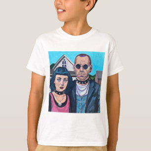Moderne amerikanische gotische Kunst - Inspiriert T-Shirt