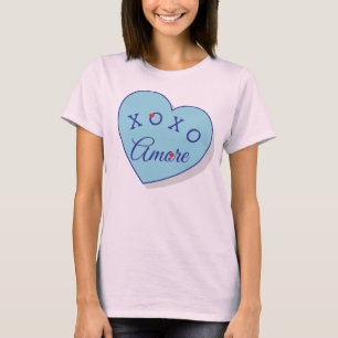 Moderne Amore XOXO Valentinstag Mode-Shirt T-Shirt