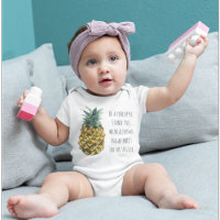 Moderne Ananas mit Aquarellfarbe & positives Zitat