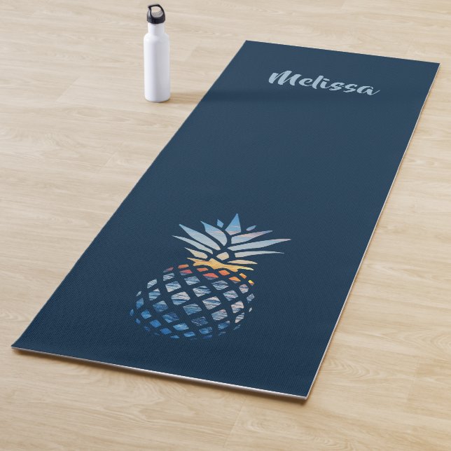 Moderne Ananas Personalisiert Yogamatte (Beispiel)