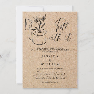 Moderne Änderung des Datums Zurückgestellt Stornie Einladung